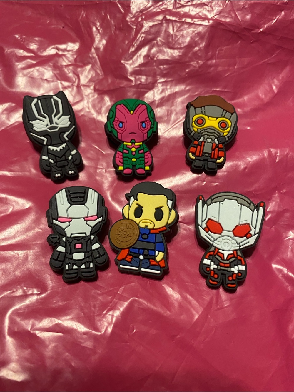 Marvel Unisex Shoe Charms Set Collectible